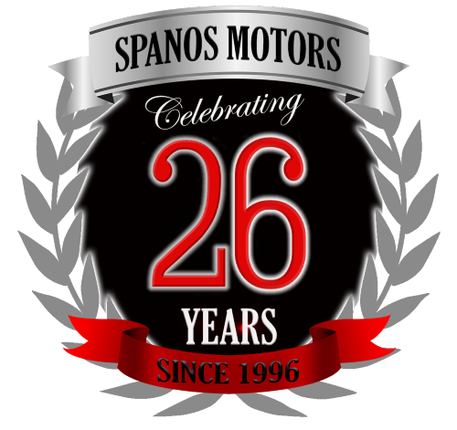 Spanos 26 Years Logo SMALL