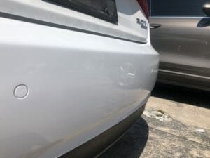 Shows no damage after Bumper Repair